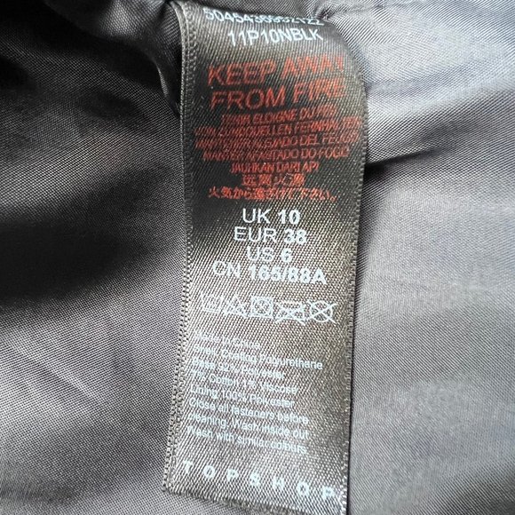 TOPSHOP Faux Leather Biker Jacket - Picture 9 of 13